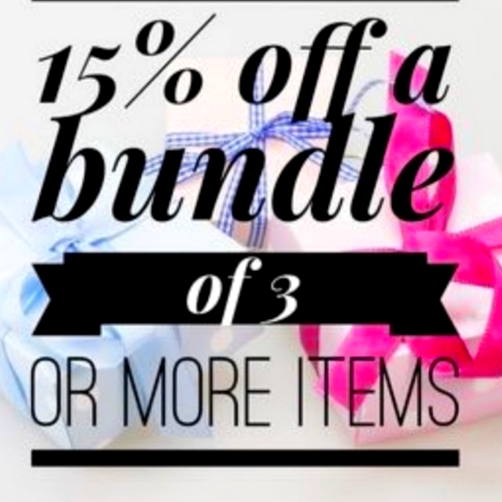 15% OFF When You Bundle 3 Items!
